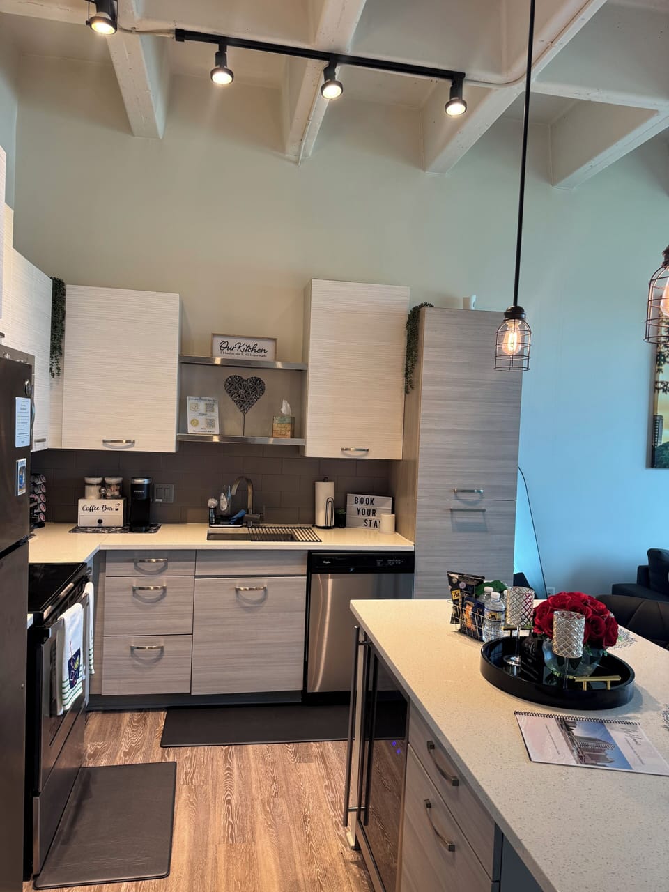 Fully stocked kitchen