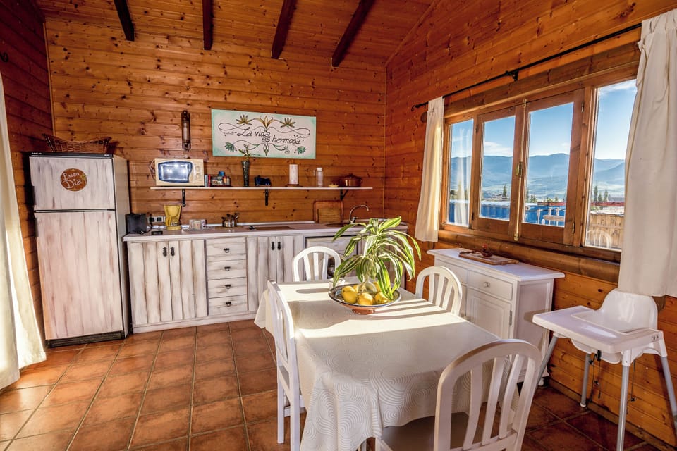Family Cabin, Sea View | Private kitchen | Fridge, microwave, stovetop, highchair