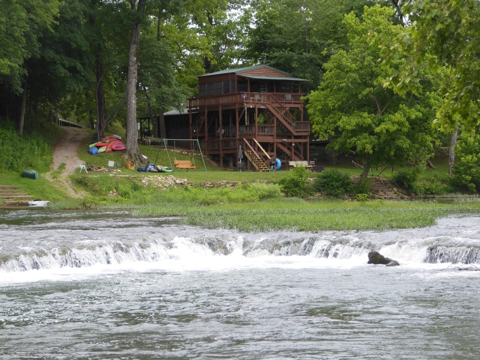Your cabin is situated just upstream of Miramichee Falls. 