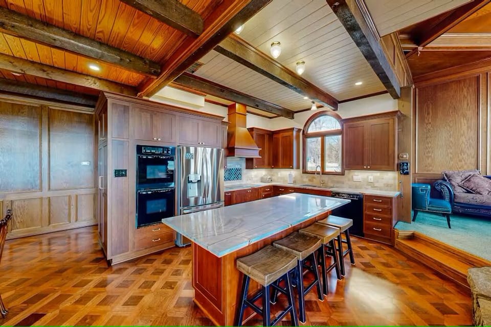 Fully equipped kitchen on second floor.
