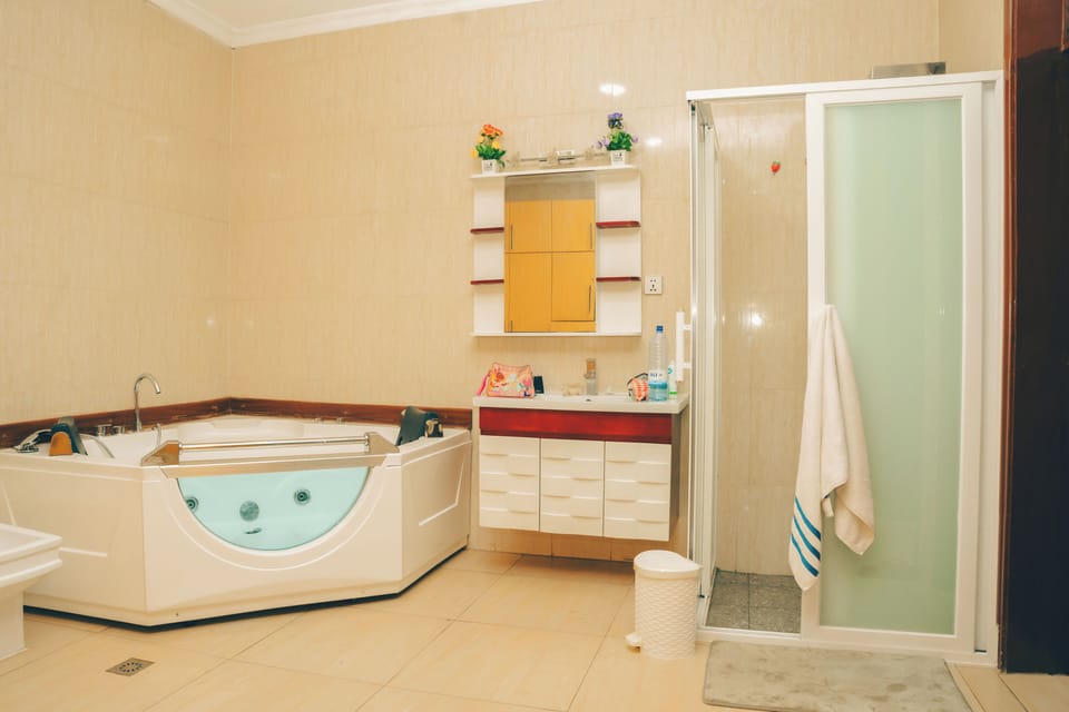 Towels, soap, toilet paper