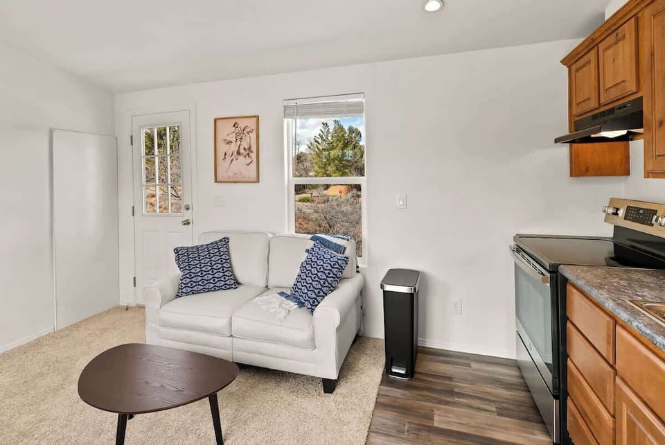 Cozy living space; relax and unwind.