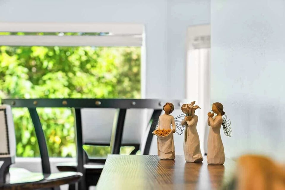 Notice the lovely details of our Willow Tree figurines.