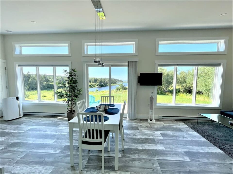 Enjoy ocean and nature views from your dining table