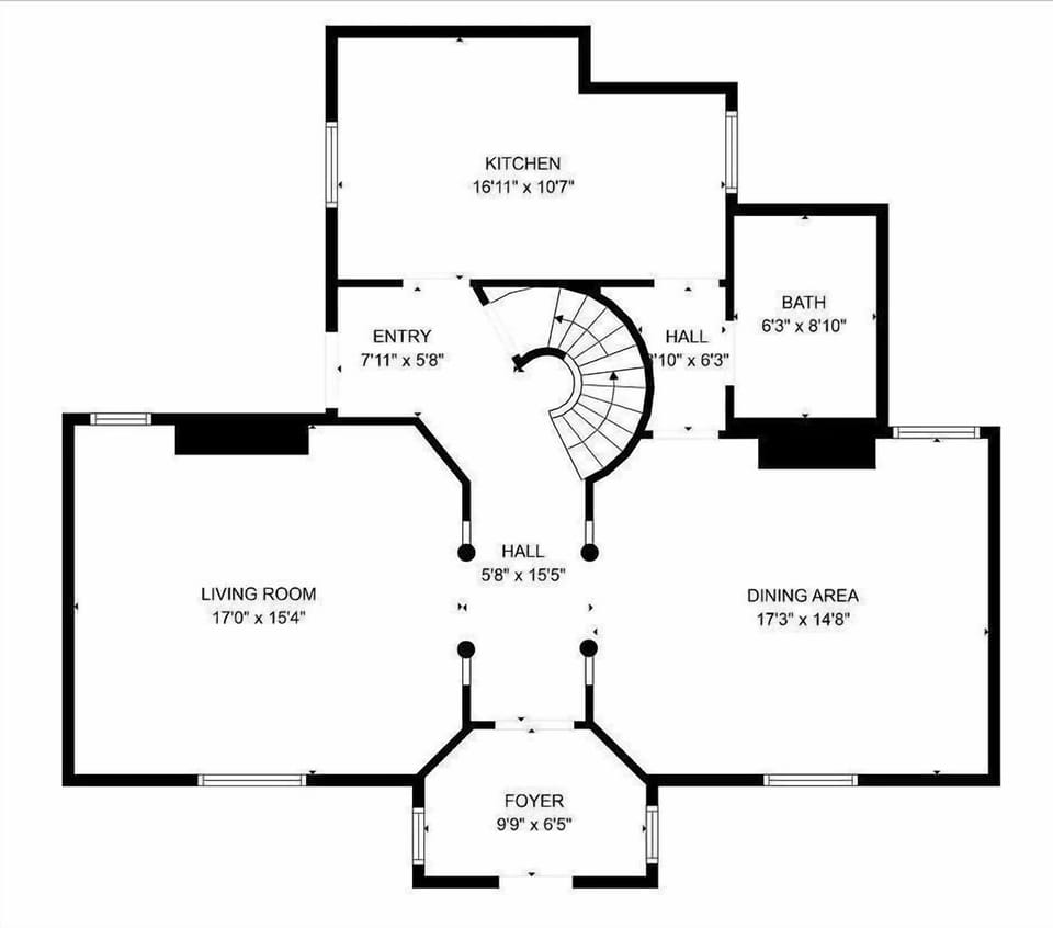Downstairs floor plan