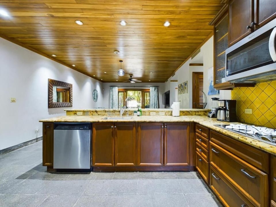 Fully stocked kitchen
