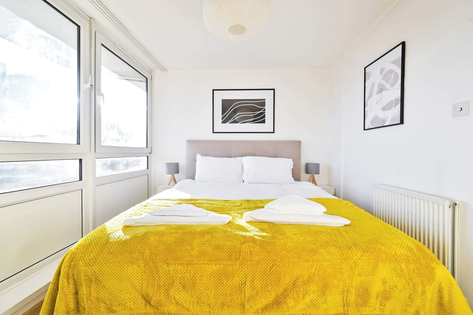 Spacious king-size bed for ultimate comfort and relaxation!