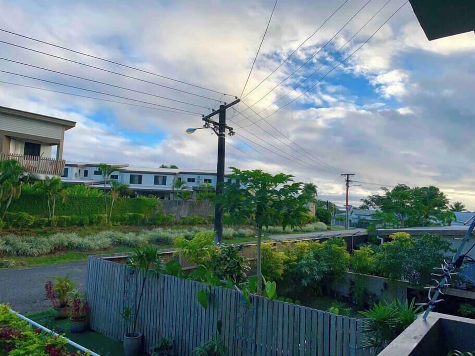 View out balcony onto Duncan road 