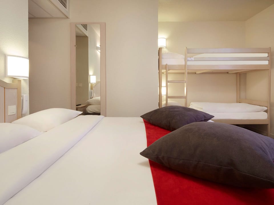 Standard Room - 1 Double Bed 2 Bunkbeds | In-room safe, desk, blackout drapes, free cribs/infant beds