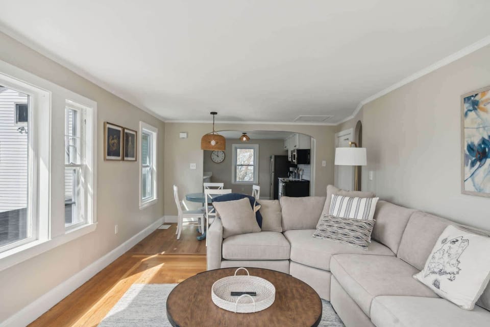 Apartment, Multiple Beds, Kitchen, Garden View (The Coastal Nest) | Living area | 50-inch flat-screen TV with digital channels