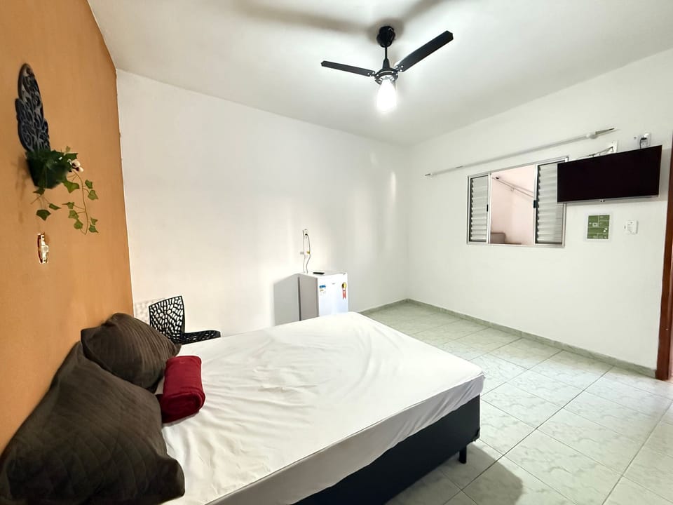 1 bedroom, laptop workspace, blackout drapes, iron/ironing board