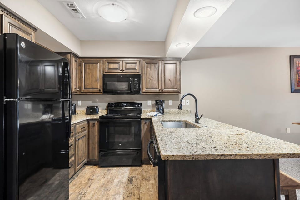 One Bedroom Condo Kitchen