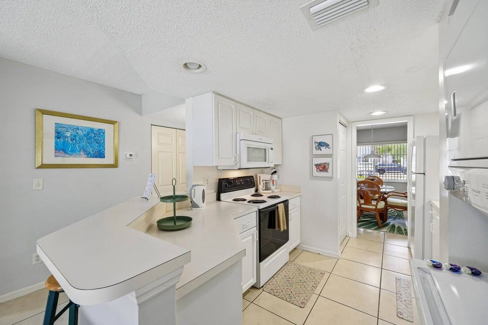 Enjoy a full kitchen to prepare meals