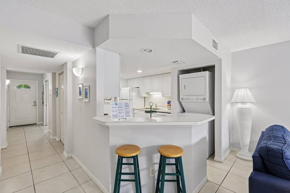 Breakfast bar seating for quick meals or workspace