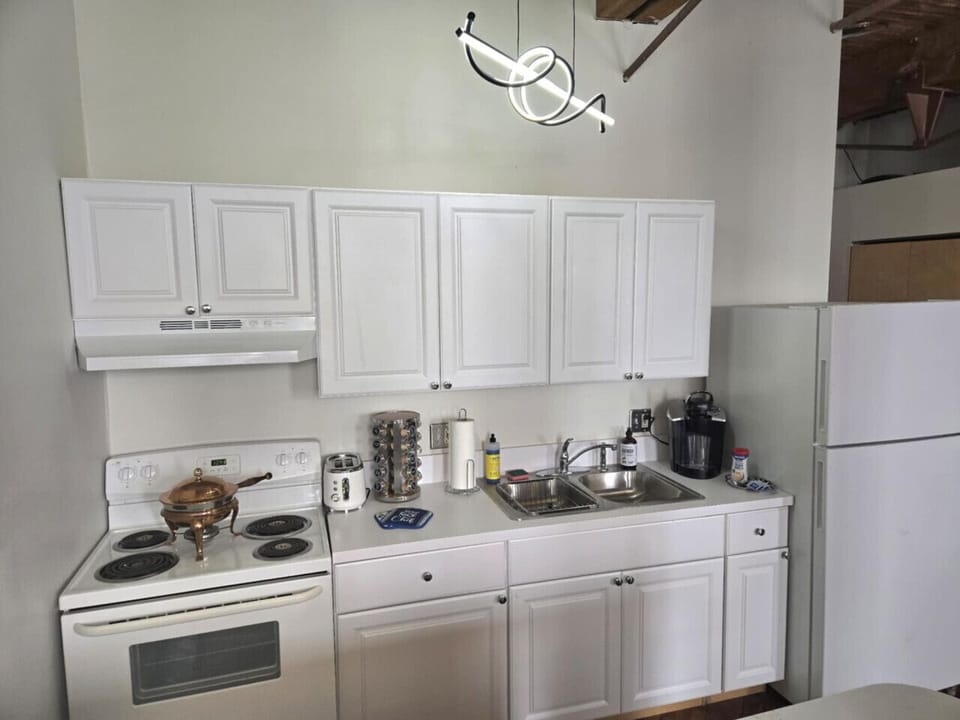 Kitchen with Refrigerator