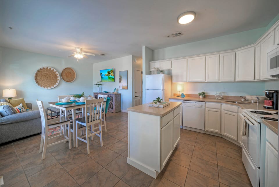 Ample counter space for meal prep.