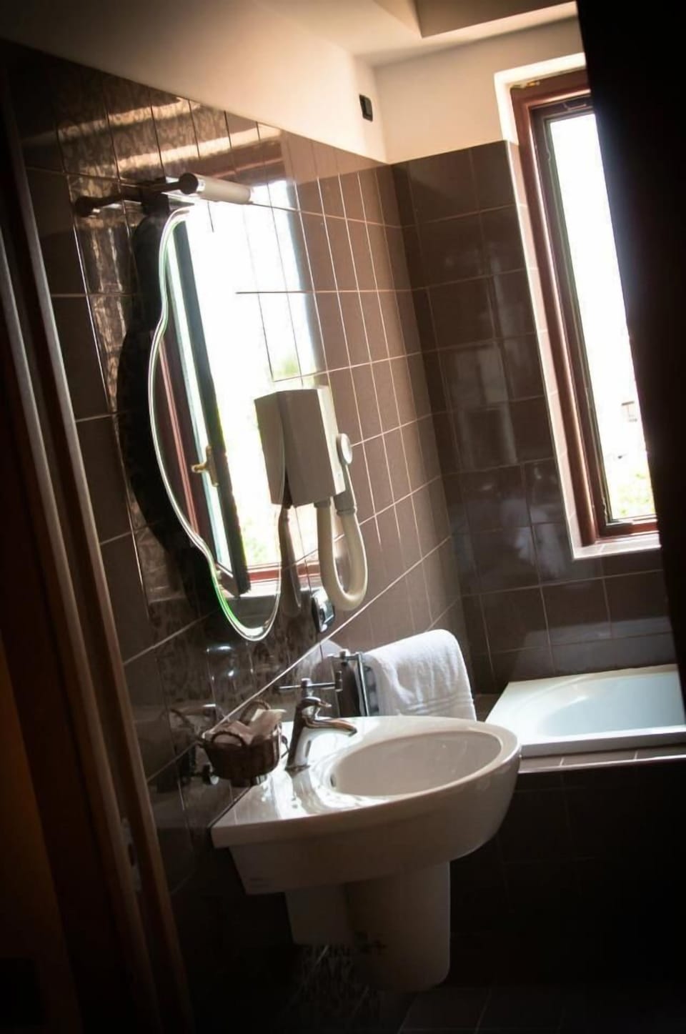 Free toiletries, hair dryer, bathrobes, bidet