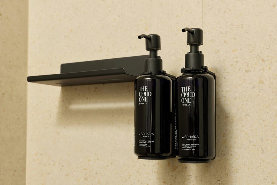 Free toiletries, hair dryer, soap, shampoo
