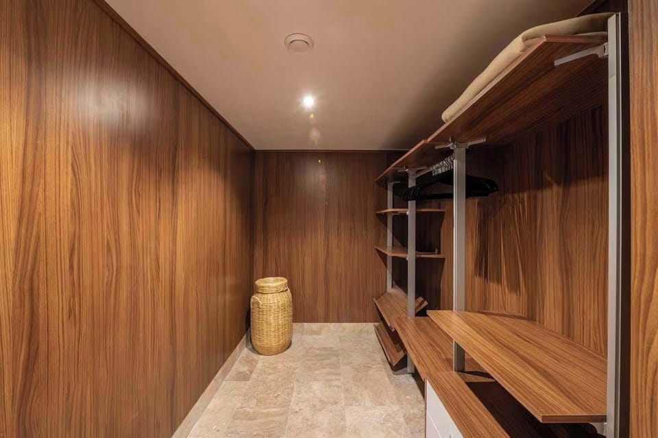 Unpack and unwind! Our spacious walk-in closet offers ample storage for all your belongings.

