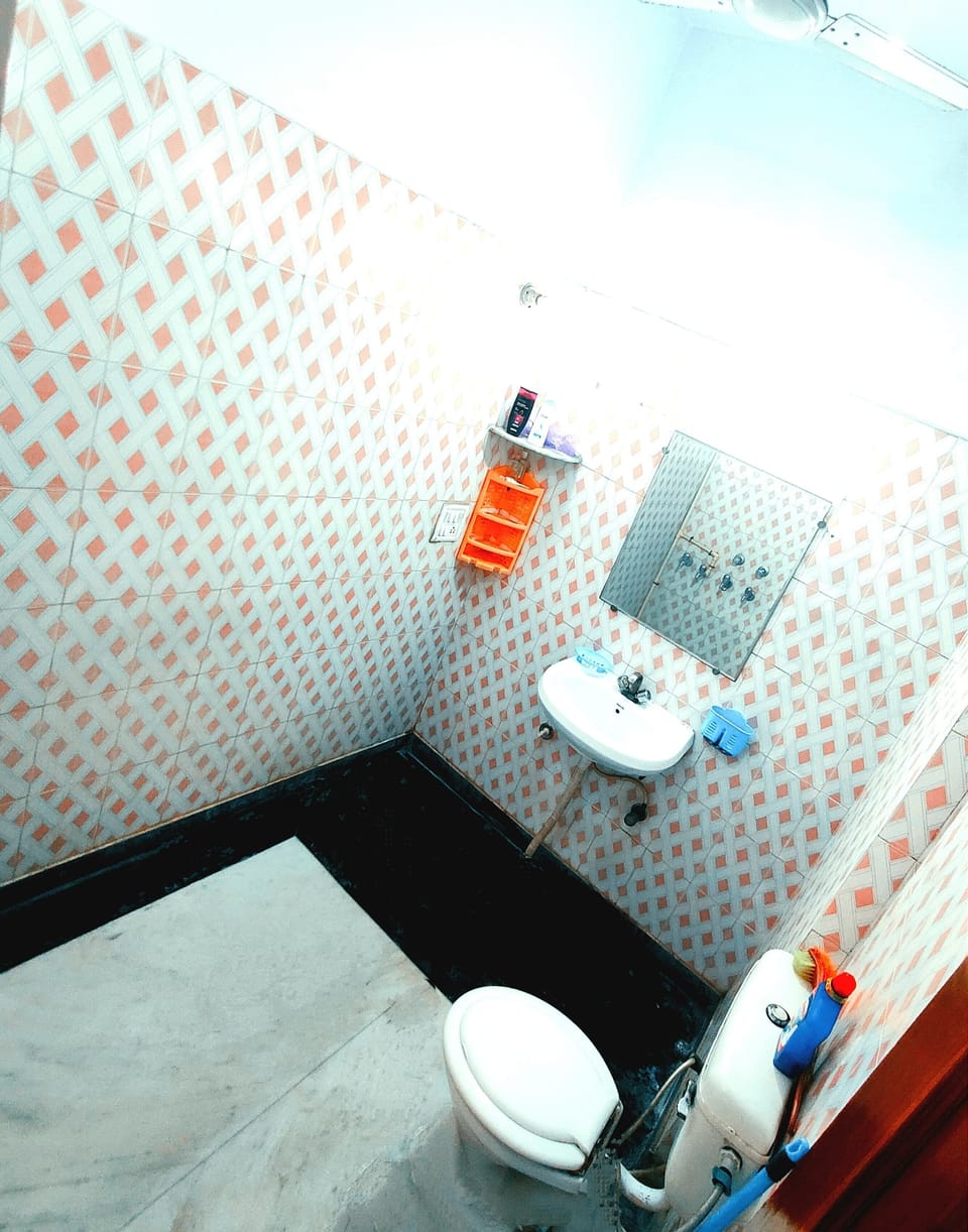 Shower, soap, shampoo, toilet paper