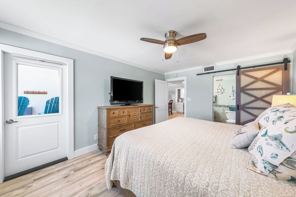 Master Bedroom With Private Door To Balcony