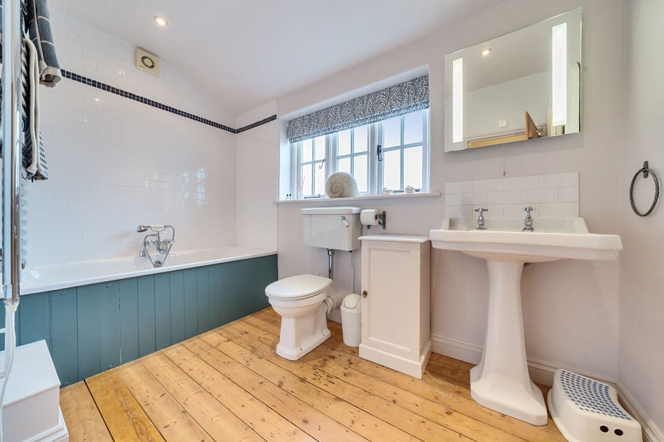 bathroom with bath
