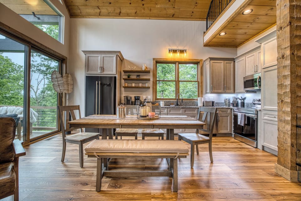 Brand new fully stocked kitchen.