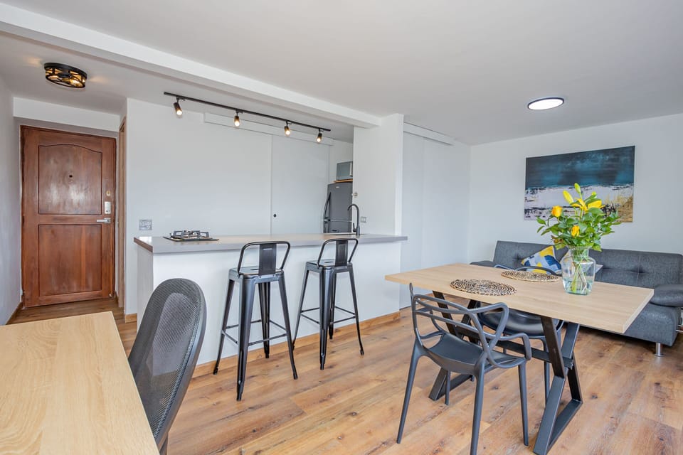 Superior Apartment, Balcony, City View | Living area | 43-inch Smart TV with digital channels