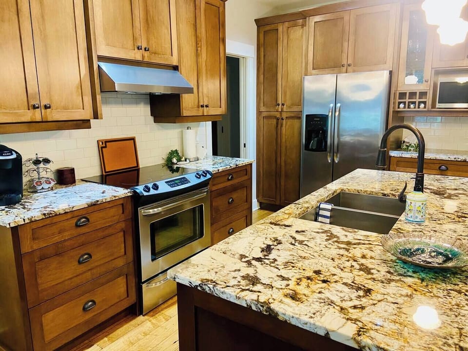 Spacious cooking space