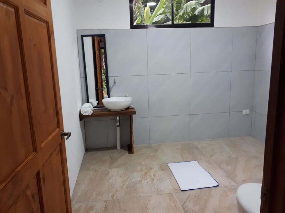 Comfort Apartment, Balcony, Mountain View | Bathroom | Shower, towels, soap, shampoo