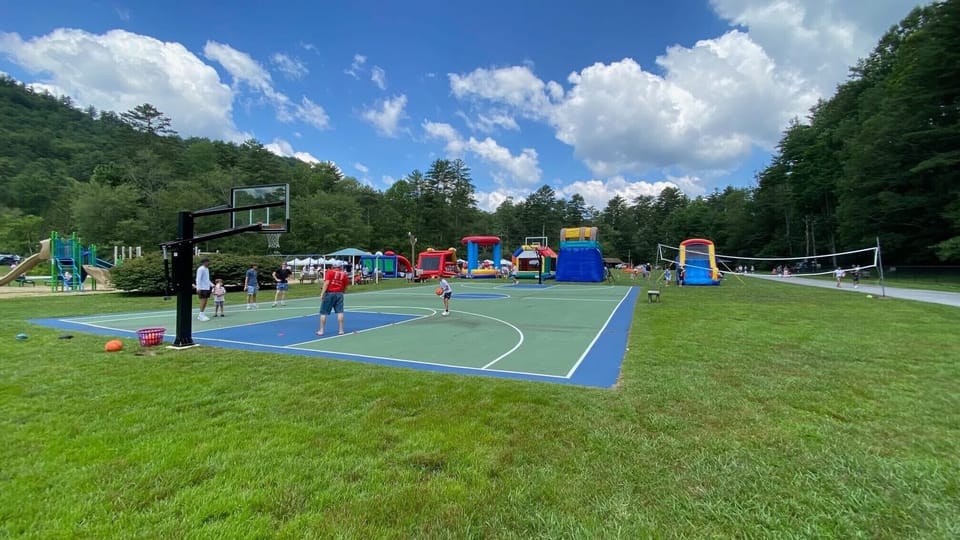 Festivals include activities for families at the resort! Basketball, playground