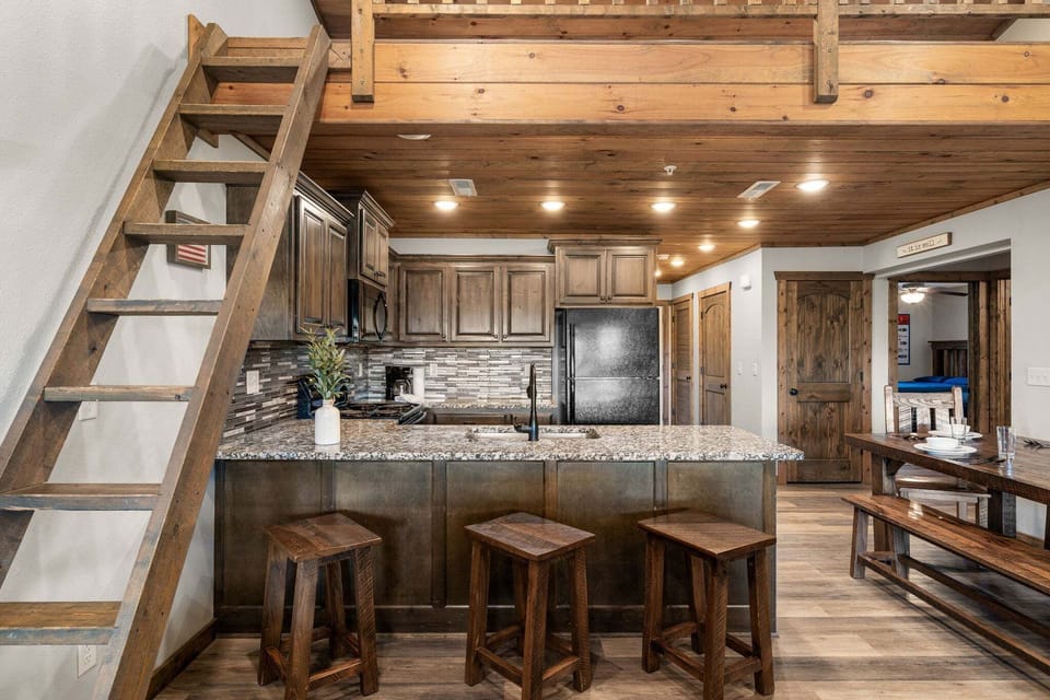 Full Kitchen with Additional Bar Seating