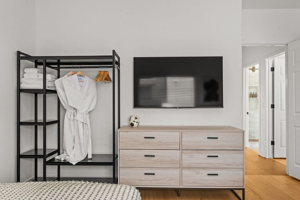 Every bedroom in the home comes with spa robes for your enjoyment and a 55` 4K Smart TV with Cable TV & all of the major streaming applications.