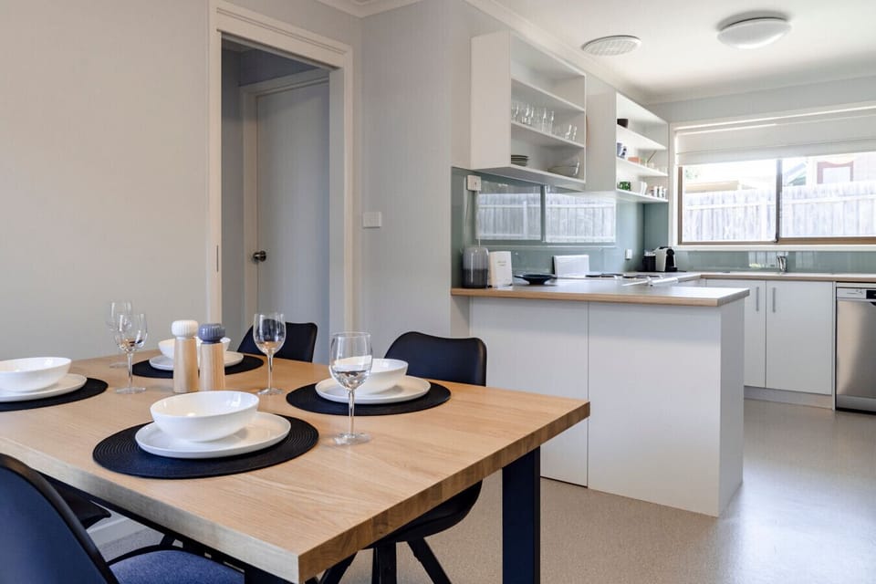 Dining for four guests in a beautiful setting