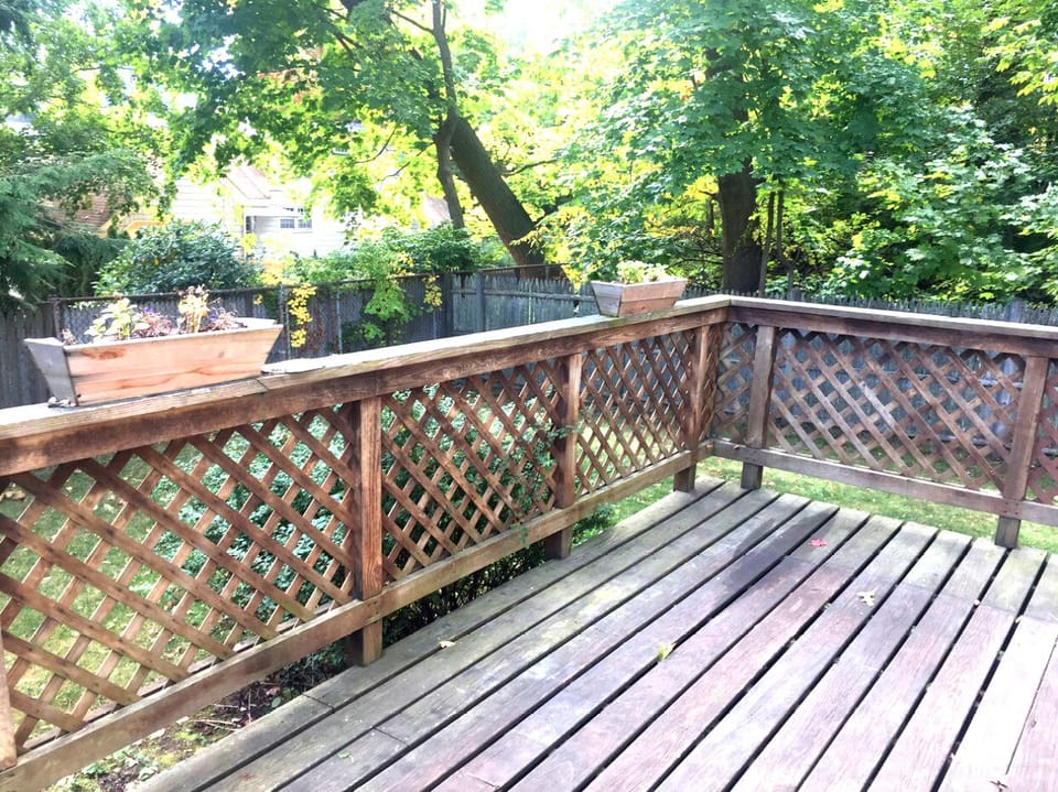 Private Deck & large back yard