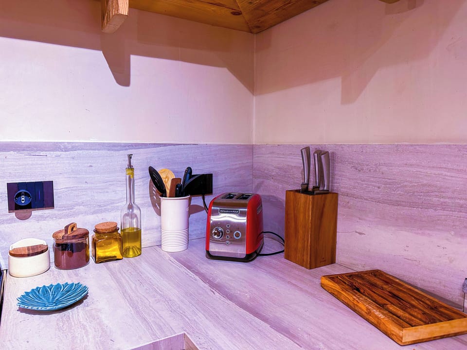Family Apartment, 3 Bedrooms, Mountain View | Private kitchen | Fridge, oven, stovetop, dishwasher