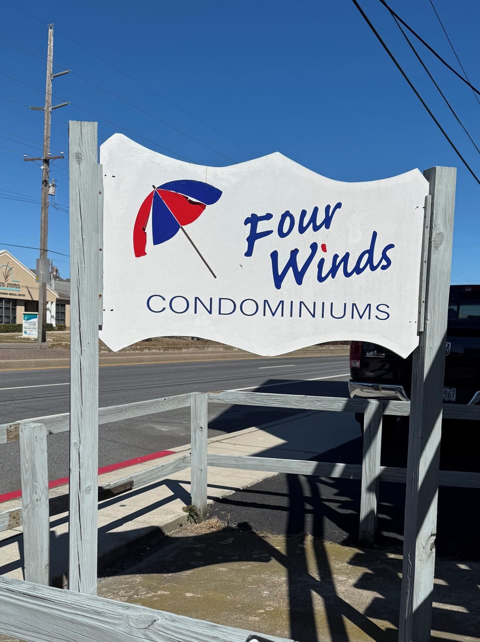 Four Winds Condominiums Welcome Sign