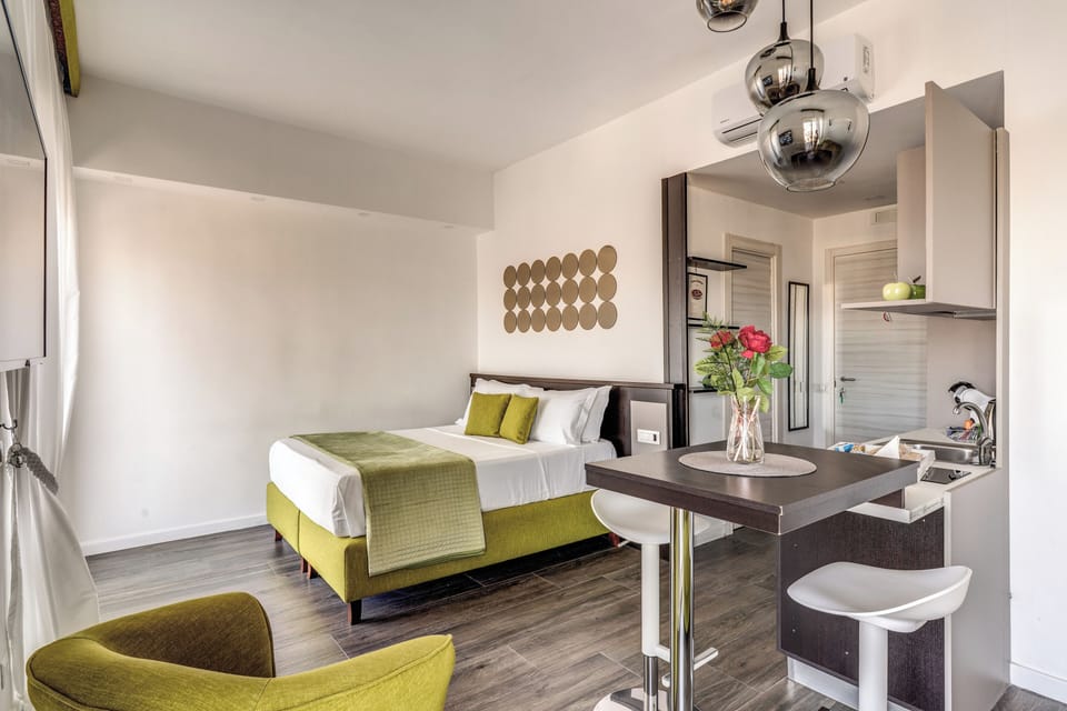Comfort Apartment, Balcony, City View | Living area | TV