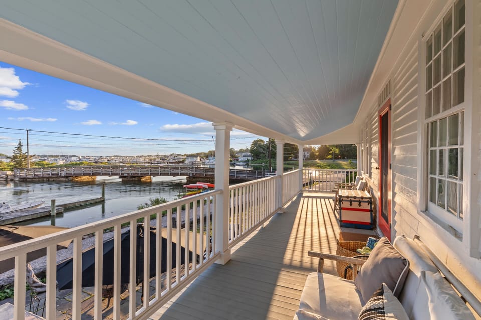 Enjoy your morning coffee or an evening glass of wine overlooking the harbor