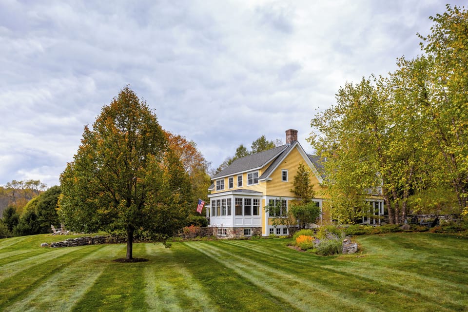 back of house and lawn 