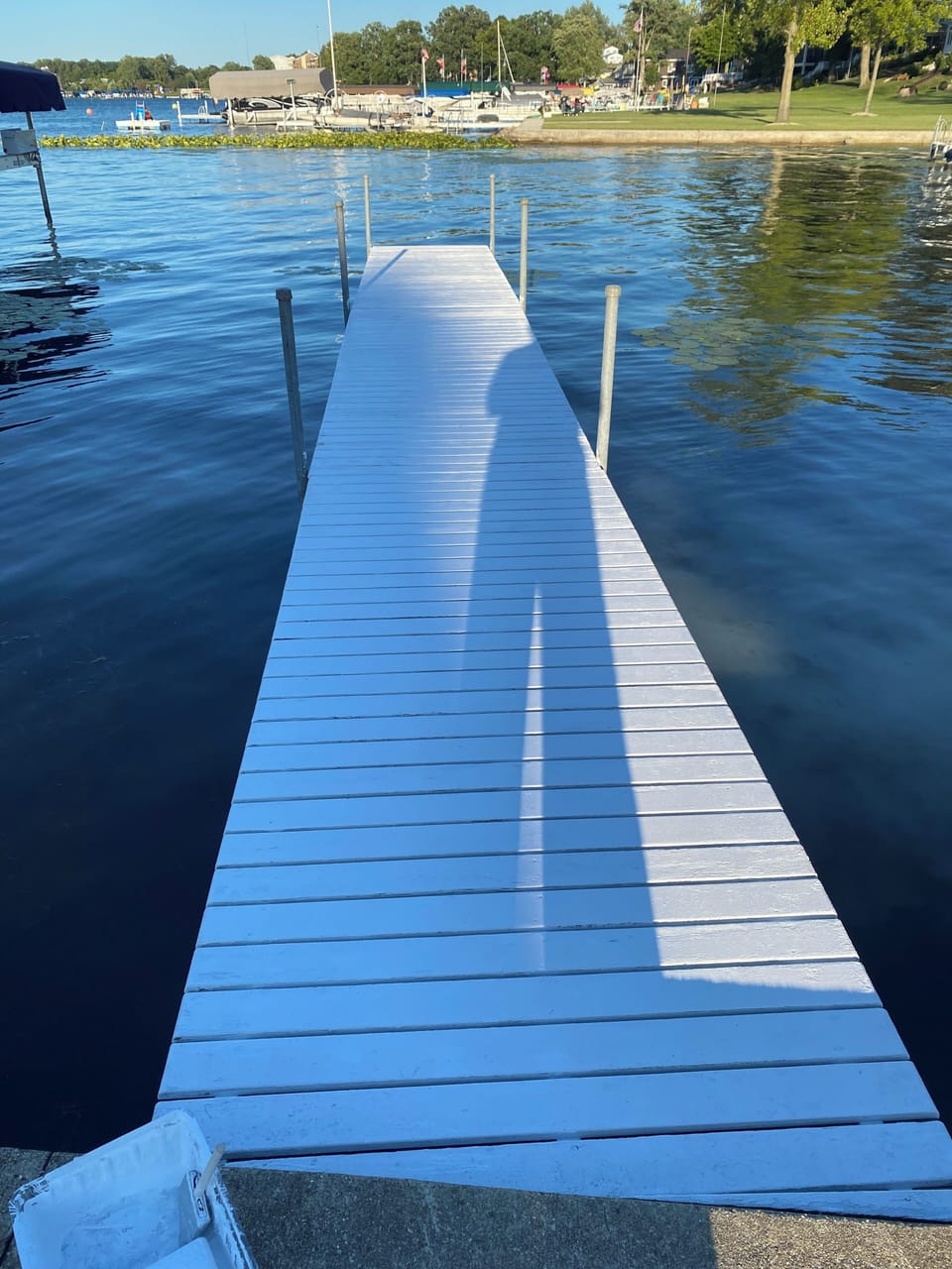 Swim right off the pier!