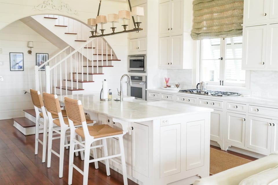 Large gourmet kitchen with room for entertaining