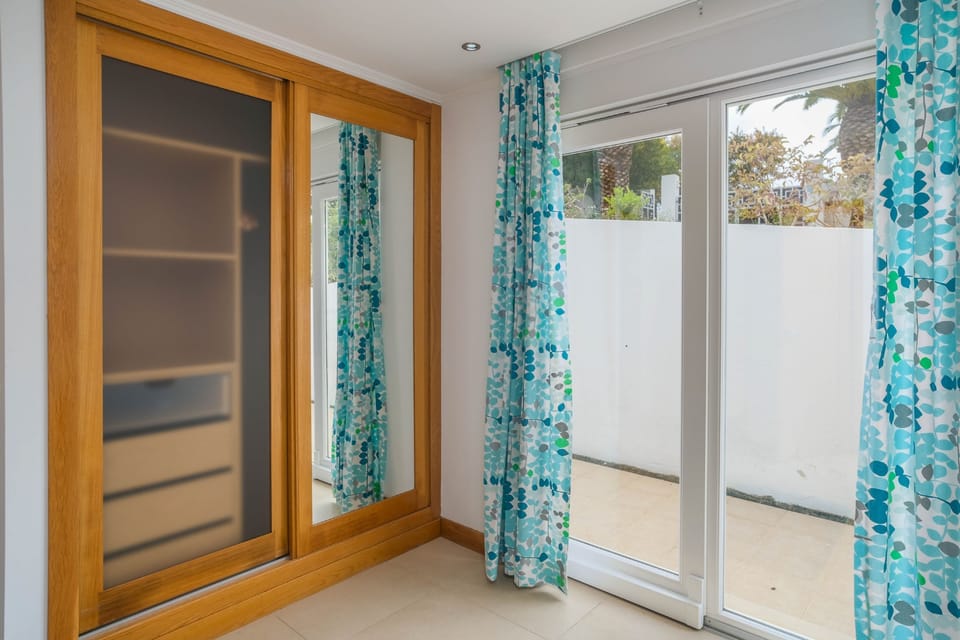 Ample wardrobe storage