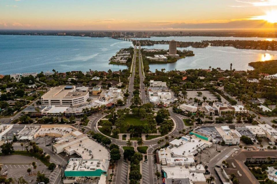 St Armands Circle at sunset