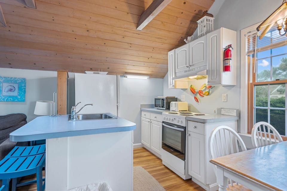 Kitchen with Stove and fridge