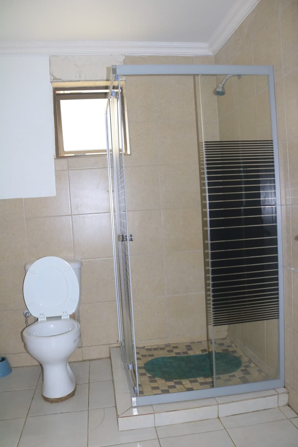 Studio | Bathroom | Shower, towels, soap, toilet paper