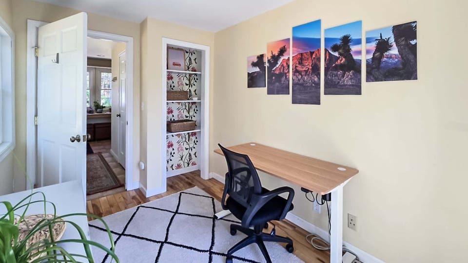 Office leading to deck