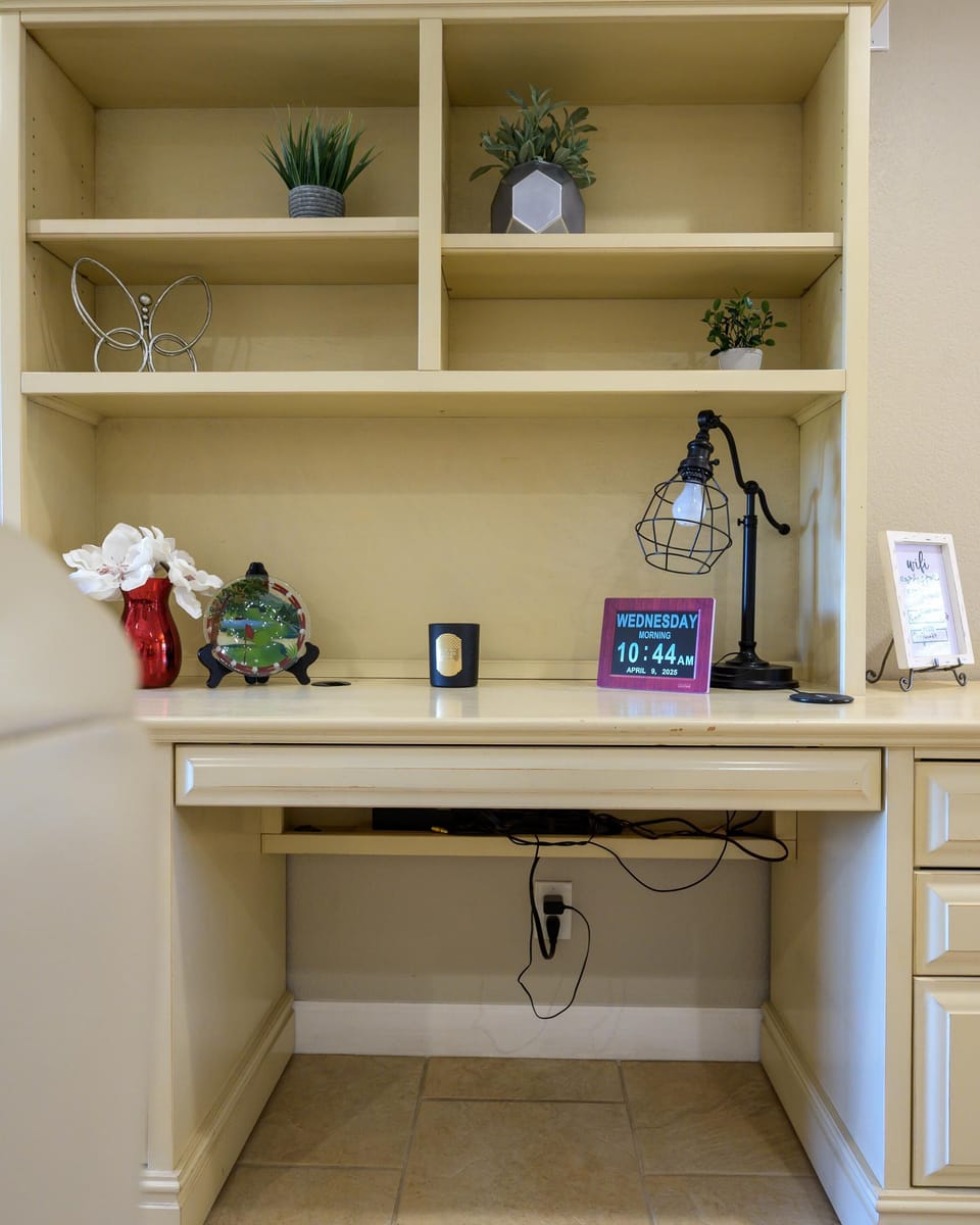 Working desk area.