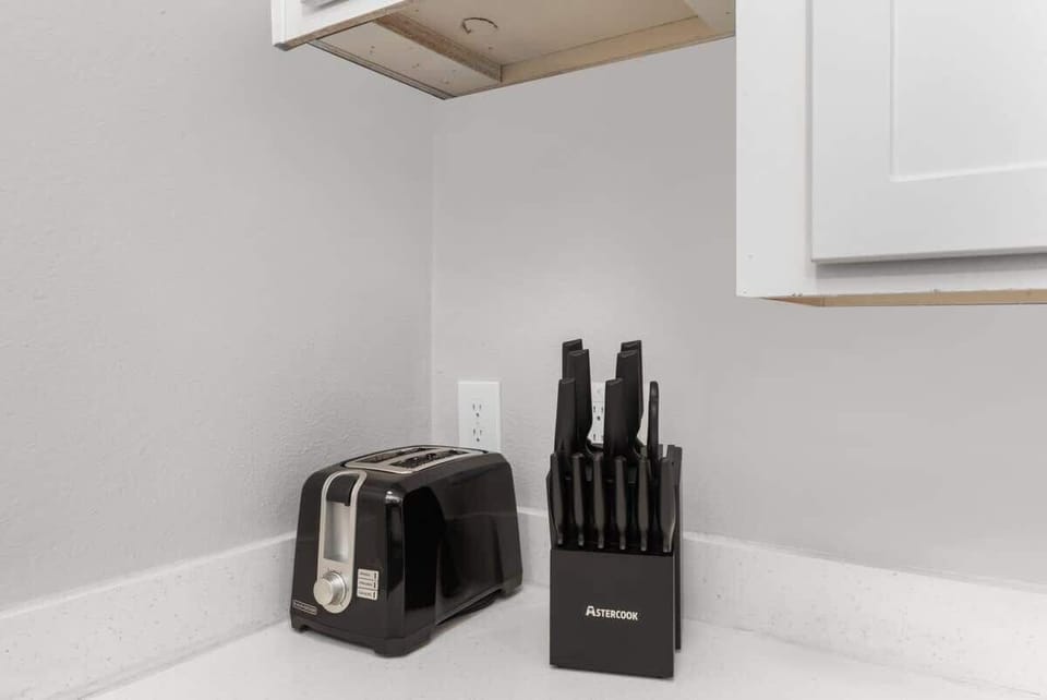 Modern, fully functional kitchen with basic cooking ware