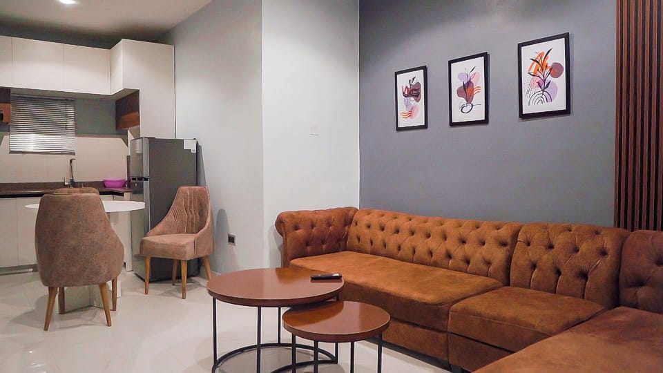Economy Apartment, Balcony, City View | Living area